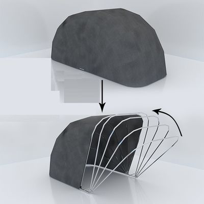 Operação Maunual de aço inoxidável carport portable tenda de garagem para carro sem pós-venda