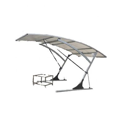 Canopy de garagem de automóveis dobrável Estrutura curva de estrutura solar Telhado para veículos S/M/L/XL