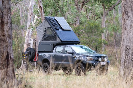 TOYOTA TRUCK Ute Silverado Hard Camper Alucab Pickup Tacoma Camper Top com rack