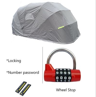 Kit portátil de jardim de estilo japonês Garagem de carro Kit de cobertura de portão com telhado de aço inoxidável