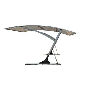 Canopy de garagem de automóveis dobrável Estrutura curva de estrutura solar Telhado para veículos S/M/L/XL