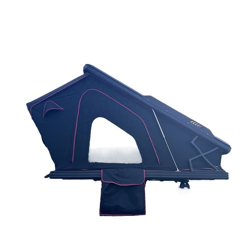 Tenda de carro triangular leve de casca dura de alumínio para 2 pessoas estilo Z 211X130 para acampamento