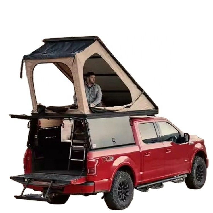 2005-2009 Ano padrão Expedition Truck Box Camper com cama pop up e slide de cama plana